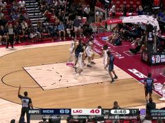 NBA夏季聯(lián)賽安慰賽：灰熊vs快船第3節(jié)英文原聲回放