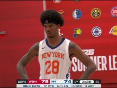 NBA夏季聯(lián)賽:奇才vs尼克斯第4節(jié)英文原聲回放