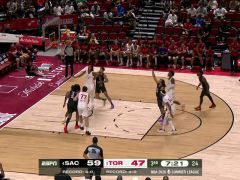 NBA夏季聯(lián)賽：國(guó)王vs猛龍第3節(jié)英文原聲回放