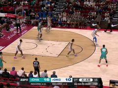 NBA夏季聯(lián)賽:黃蜂vs雷霆第1節(jié)英文原聲回放