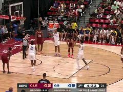 NBA夏季联赛：骑士vs勇士第3节中文解说回放