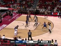 NBA夏季联赛:活塞vs马刺第3节中文解说回放