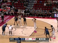 NBA夏季聯(lián)賽安慰賽：灰熊vs快船第4節(jié)英文原聲回放