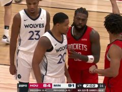 NBA夏季聯(lián)賽:火箭vs森林狼第4節(jié)英文原聲回放