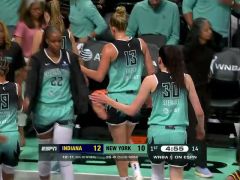 WNBA常規(guī)賽：印第安納狂熱vs紐約自由人第1節(jié)英文原聲回放