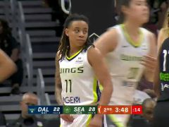 WNBA常規(guī)賽 ：達(dá)拉斯飛翼vs西雅圖風(fēng)暴第2節(jié)中文解說(shuō)回放