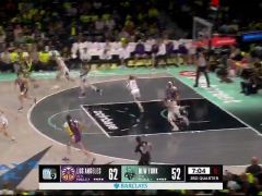 WNBA常規(guī)賽：洛杉磯火花vs紐約自由人第3節(jié)英文原聲回放