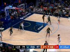 WNBA常规赛：拉斯维加斯王牌vs达拉斯飞翼第4节英文原声回放