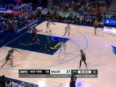 WNBA常規(guī)賽：紐約自由人vs達拉斯飛翼第2節(jié)英文原聲回放
