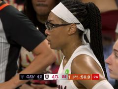 WNBA常规赛：金州瓦尔基里vs亚特兰大梦想第3节英文原声回放