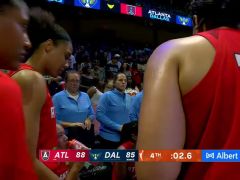 WNBA常規(guī)賽:亞特蘭大夢想vs達(dá)拉斯飛翼第4節(jié)英文原聲回放