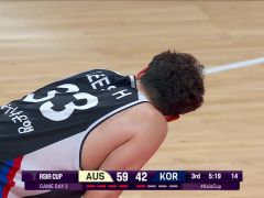 男籃亞洲杯A組小組賽：澳大利亞vs韓國第3節(jié)中文解說回放