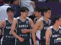 男籃亞洲杯A組小組賽：澳大利亞vs韓國第4節(jié)英文原聲回放