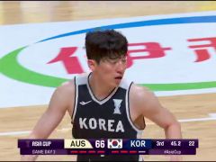 男籃亞洲杯A組小組賽：澳大利亞vs韓國第3節(jié)英文原聲回放