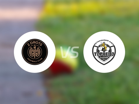 【俄杯】德罗茨FCvs弗拉基米尔鱼雷比赛结果：德罗茨FC(1-0)弗拉基米尔鱼雷比分战报(2025年08月07日)