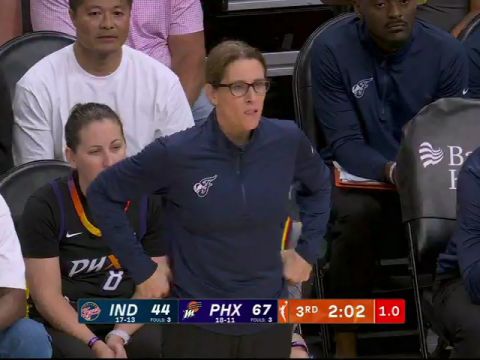 WNBA常規(guī)賽：印第安納狂熱vs菲尼克斯水星英文原聲全場回放