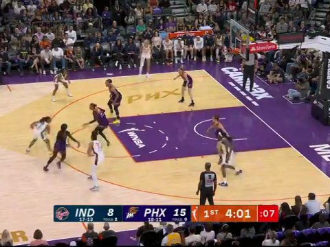WNBA常規(guī)賽：印第安納狂熱vs菲尼克斯水星第1節(jié)英文原聲回放