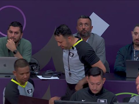 男籃亞洲杯A組小組賽：黎巴嫩vs澳大利亞第4節(jié)英文原聲回放