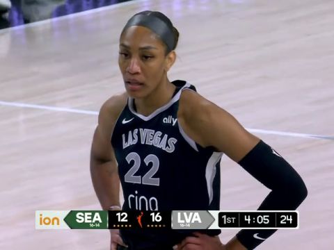 WNBA常規(guī)賽：西雅圖風(fēng)暴vs拉斯維加斯王牌第1節(jié)中文解說回放