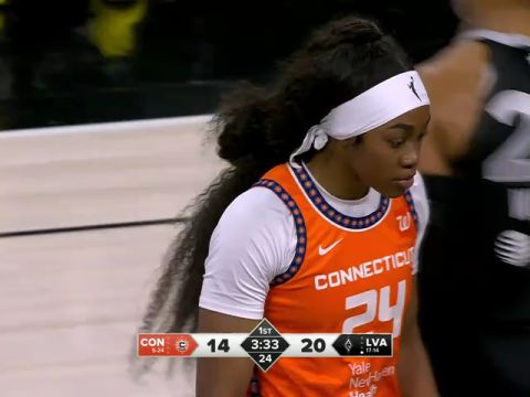 WNBA常规赛:康涅狄格阳光vs拉斯维加斯王牌第1节英文原声回放