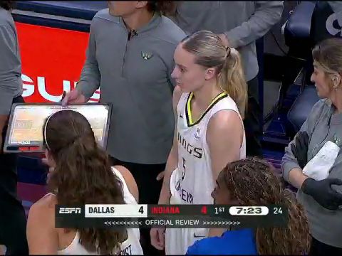 WNBA常规赛：达拉斯飞翼vs印第安纳狂热第1节英文原声回放