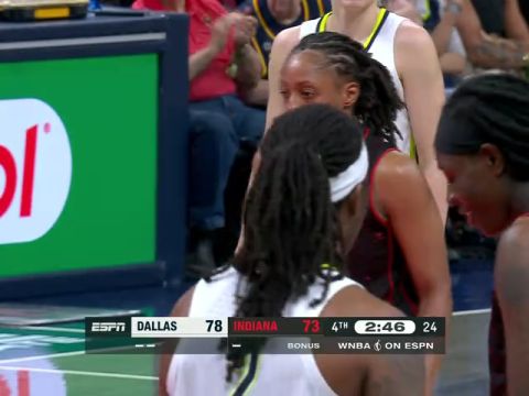 WNBA常规赛：达拉斯飞翼vs印第安纳狂热第4节中文解说回放
