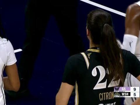 WNBA常规赛:金州瓦尔基里vs华盛顿神秘人第1节英文原声回放