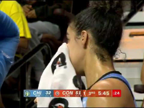 WNBA常规赛:芝加哥天空vs康涅狄格阳光第3节英文原声回放