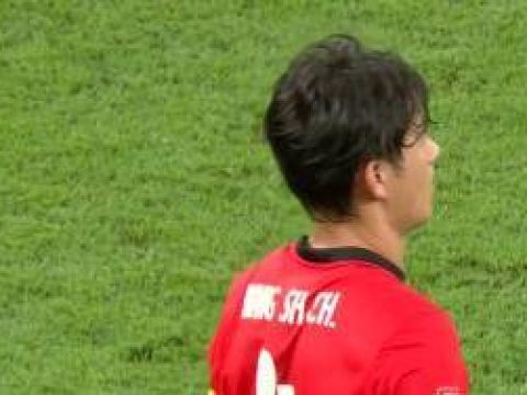 [进球视频]王燊超后点无人盯防头球破门，海港1-0领先河南