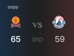 三节战罢，山西65-59领先青岛，末节再战