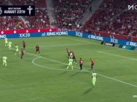 [進球視頻] 滿級天賦防不??！亞馬爾右路內(nèi)切1V3爆射破門！