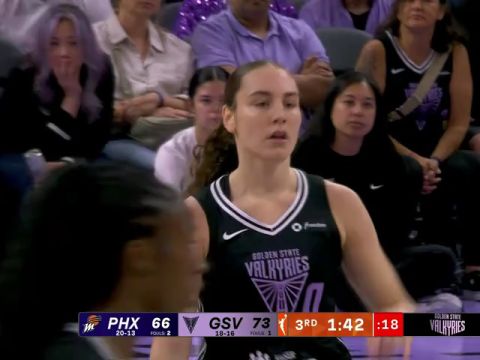 WNBA常规赛:菲尼克斯水星vs金州瓦尔基里第3节英文原声回放
