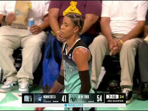 WNBA常规赛:明尼苏达山猫vs纽约自由人第3节英文原声回放