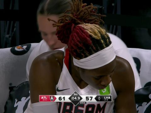 WNBA常规赛:亚特兰大梦想vs拉斯维加斯王牌第3节英文原声回放