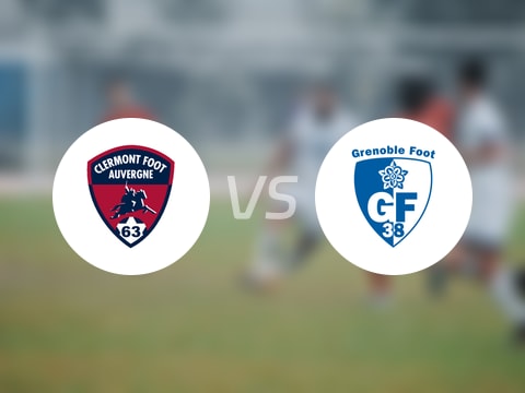 【法乙】克莱蒙vs格勒诺布尔比赛结果：克莱蒙(2-1)格勒诺布尔比分战报(2025年08月23日)