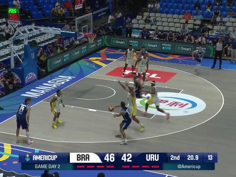 巴西81-76烏拉圭 巴西首發(fā)得分全部上雙險勝烏拉圭