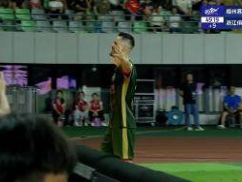 [进球视频]3分钟2球！弗兰克左脚兜射梅开二度，浙江2-1反超梅州