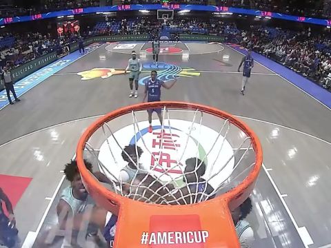 多米尼加共和国74-70尼加拉瓜 卡斯蒂略17+8率队艰难击败尼加拉瓜