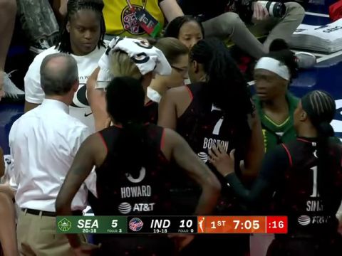 WNBA常规赛:西雅图风暴vs印第安纳狂热英文原声全场回放