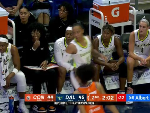 WNBA常規(guī)賽:康涅狄格陽(yáng)光vs達(dá)拉斯飛翼第2節(jié)英文原聲回放