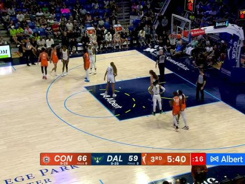 WNBA常規(guī)賽:康涅狄格陽(yáng)光vs達(dá)拉斯飛翼第3節(jié)英文原聲回放