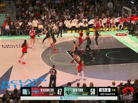 WNBA常规赛:华盛顿神秘人vs纽约自由人第3节英文原声回放