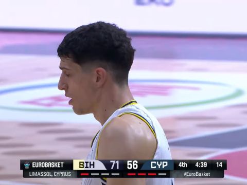 男籃歐洲杯:波黑vs塞浦路斯第4節(jié)英文原聲回放