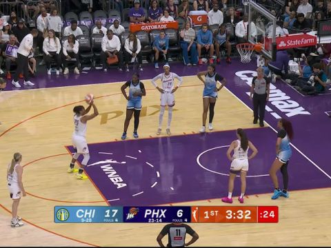 WNBA常規(guī)賽:芝加哥天空vs菲尼克斯水星第1節(jié)英文原聲回放