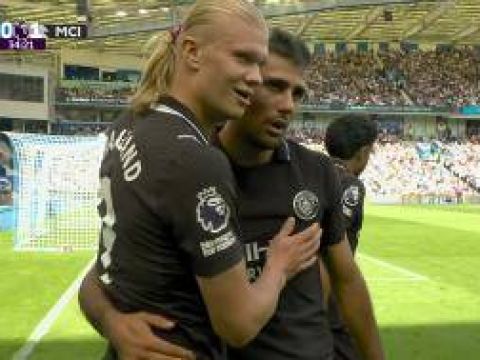 [进球视频] 曼城1-0领先！马尔穆什做球 哈兰德抢射破门