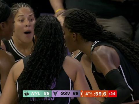 WNBA常规赛:纽约自由人vs金州瓦尔基里第4节中文解说回放