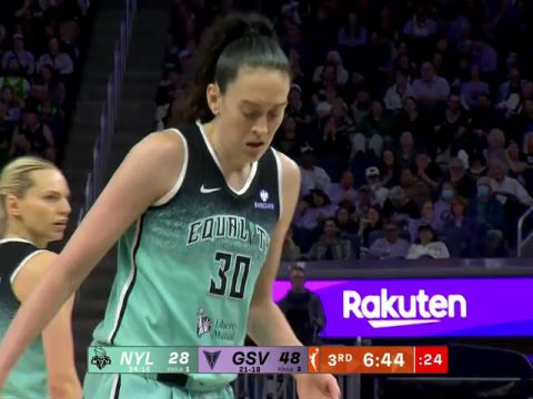 WNBA常规赛:纽约自由人vs金州瓦尔基里第3节中文解说回放