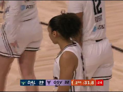 WNBA常规赛：达拉斯飞翼vs金州瓦尔基里第2节英文原声回放