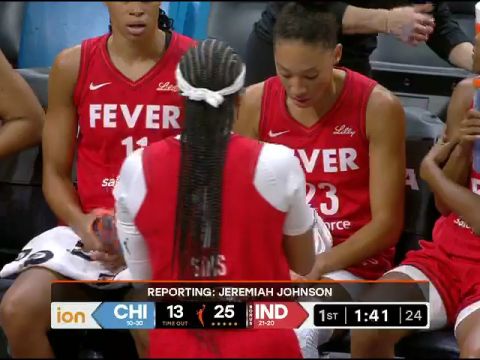 WNBA常规赛：芝加哥天空vs印第安纳狂热英文原声全场回放