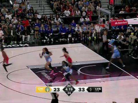 WNBA常規(guī)賽：芝加哥天空vs拉斯維加斯王牌第2節(jié)中文解說回放